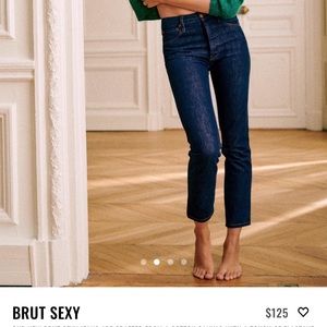 Sezane Brut Sexy Button Fly Jean, 26R, NWOT